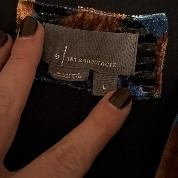 L Anthro dress. Elastic waist and has pockets! - Picture 4 of 4